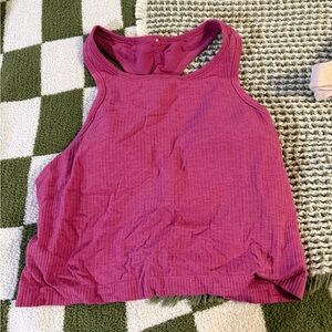 Lululemon Ebb to Street Cropped Racerback Tank Top